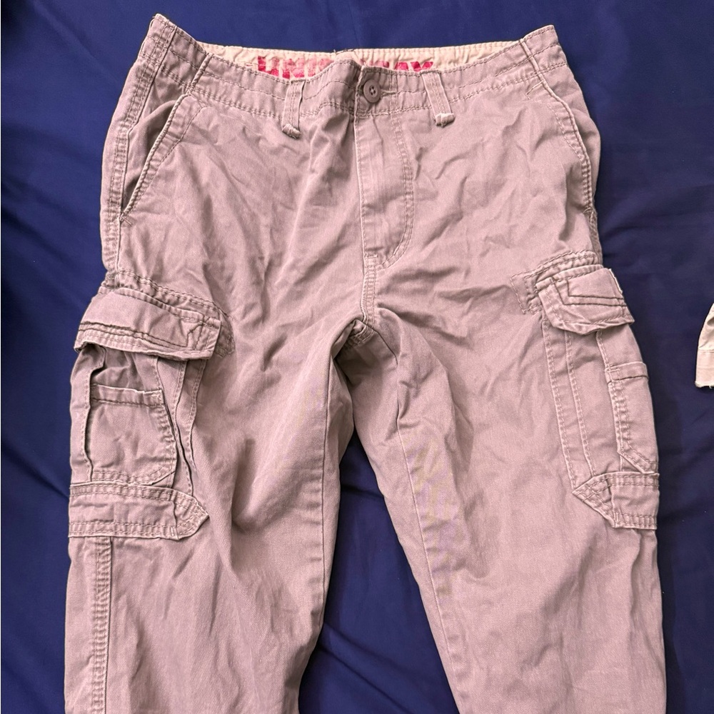 UNIONBAY Tan and Cream Cargo Pants Relaxed Fit